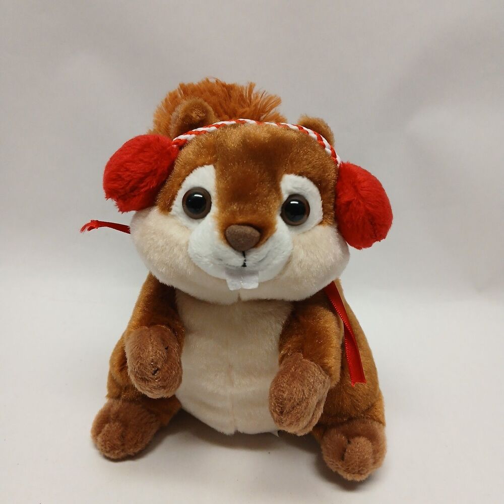 Frankford Brown Chipmunk Squirrel Stuffed Plush Animal Toy Doll 7"